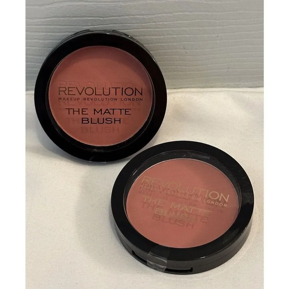 Revolution The Matte Blush Powder Set of 2 “Fusion” NEW - Picture 2 of 3